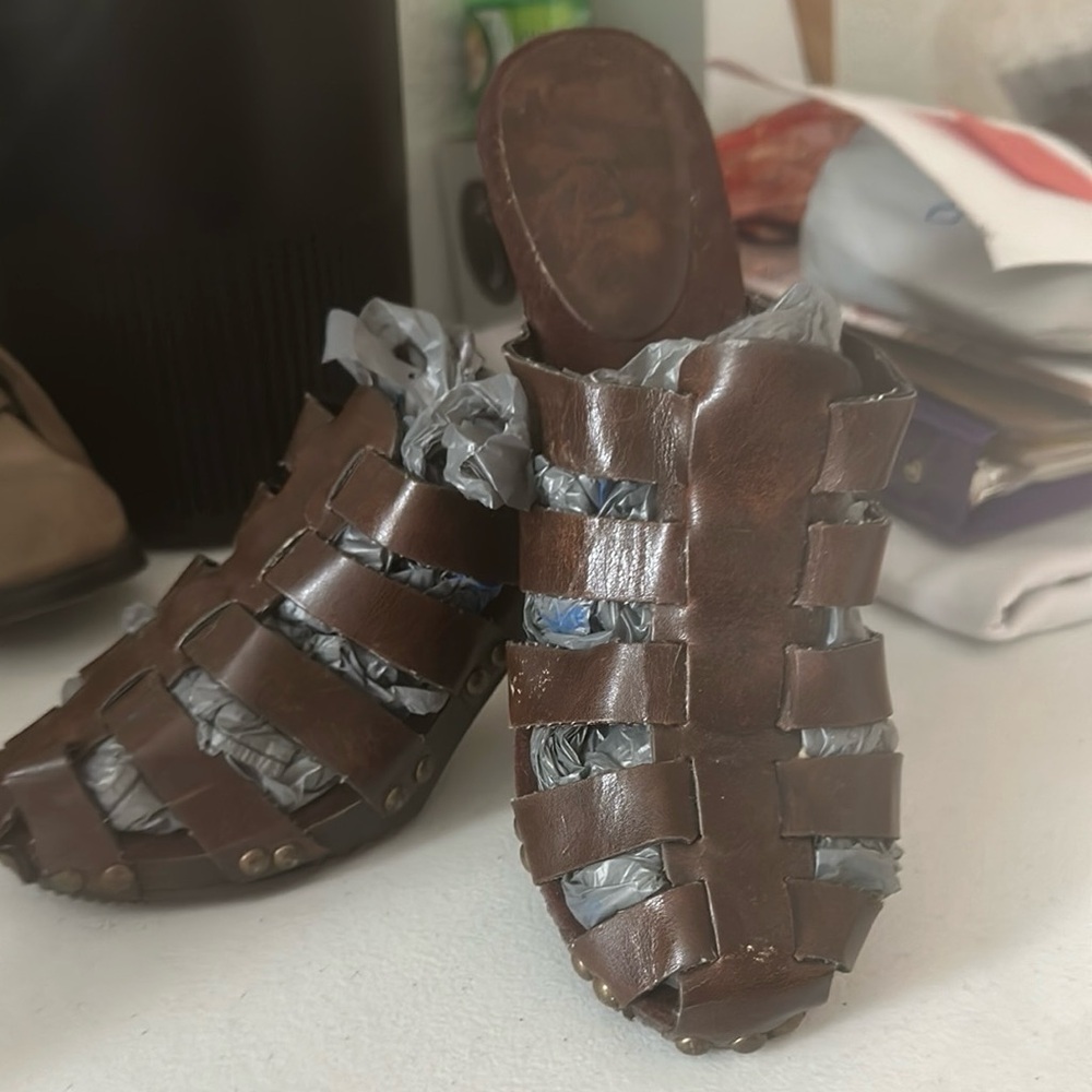 Strap Clog Heels